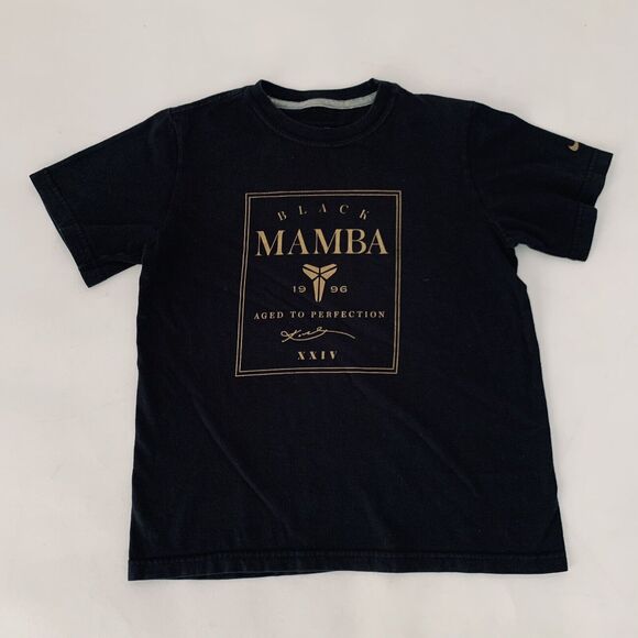 Nike Shirt Kobe Bryant Black Mamba Aged Perfection Tee Youth Small Gold 1996 - Picture 1 of 8